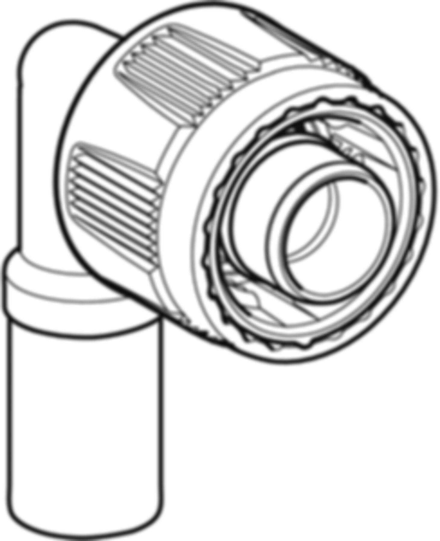Übergangswinkel 90° 1/2"-15mm 61121 mit Steckende, mit MasterFix - Mapress-Sanitär-Presssystem-Formstücke