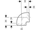 Anschlusswinkel 88,5° 367.088.16.1 d 110mm - Geberit-PE-Formstücke