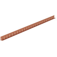 Kieswinkel Tec-Line Kupfer 60/40 1.50 mm a 3m geschlitzt - Kiesleisten