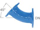 Flanschenbogen 45° PN 10/16 Fig. 2032 DN 80 - Von Roll Flanschenformstücke