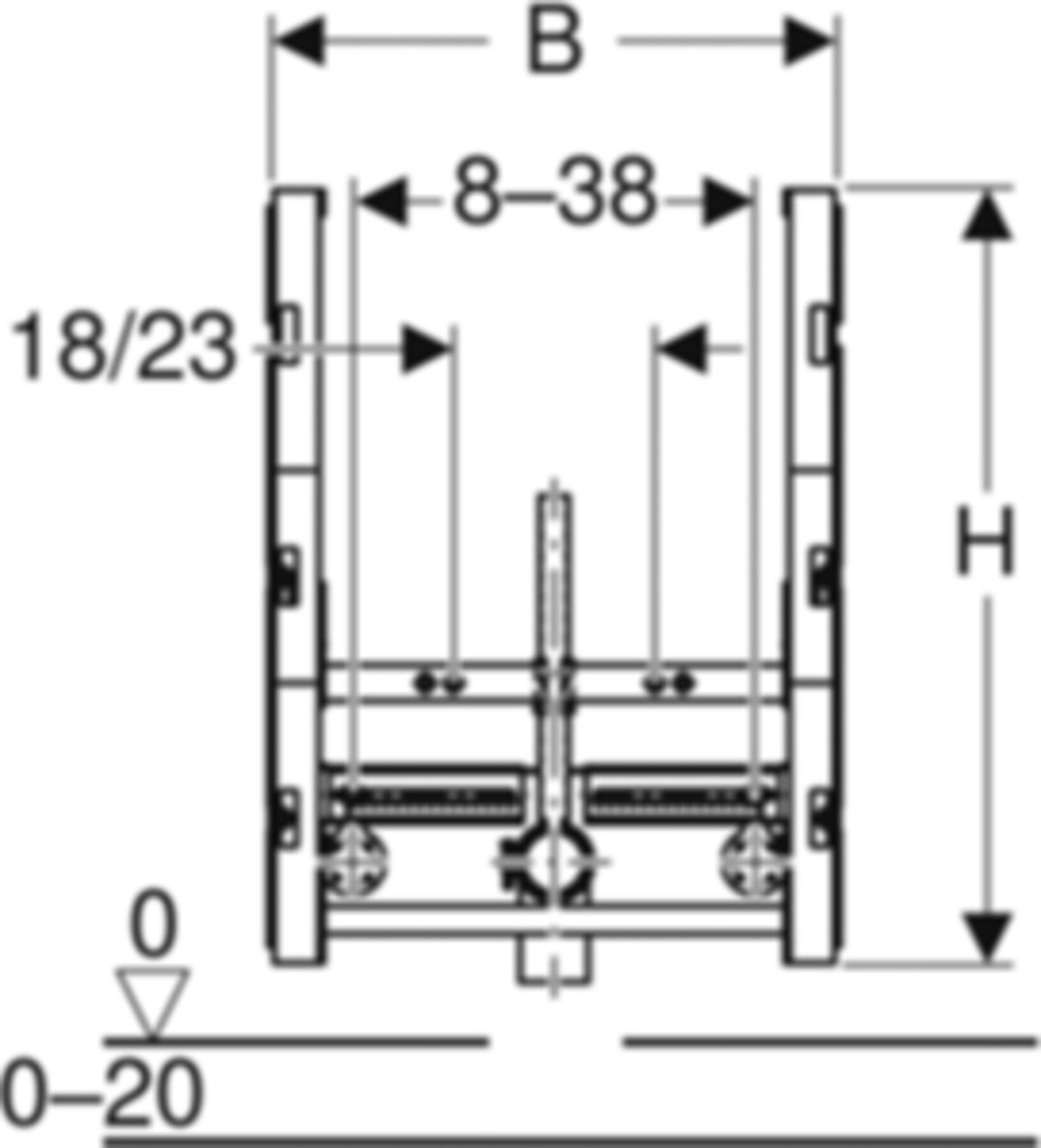 Wandbidet-Element 461.531.00.1 - Geberit-GIS