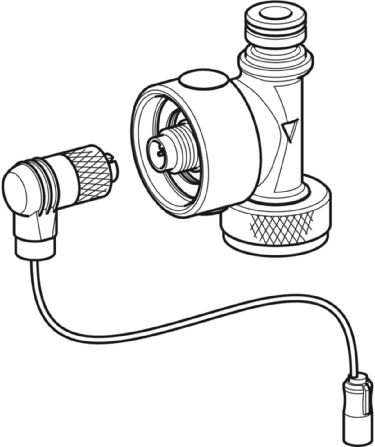 Temperatur- und Volumenstromsensor intern zu Hygienespülung HS30 und HS50 616.237.00.1 - Geberit Systemventile / Armaturen