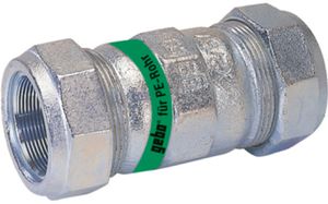 Kupplung kurz, für Stahl- und PE-Rohr Typ O 1/2" x d 20mm - Gebo-Kupplungen