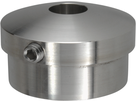 Rohrk Vollmat halbru m. sichtb Q-geb M6 33.7 mm geschliffen 129701 - INOXTECH-Handlauf-/Geländer-System