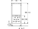 Element für Bade- und Duschenarmatur Typ 112 111.764.00.2 - Geberit-Duofix