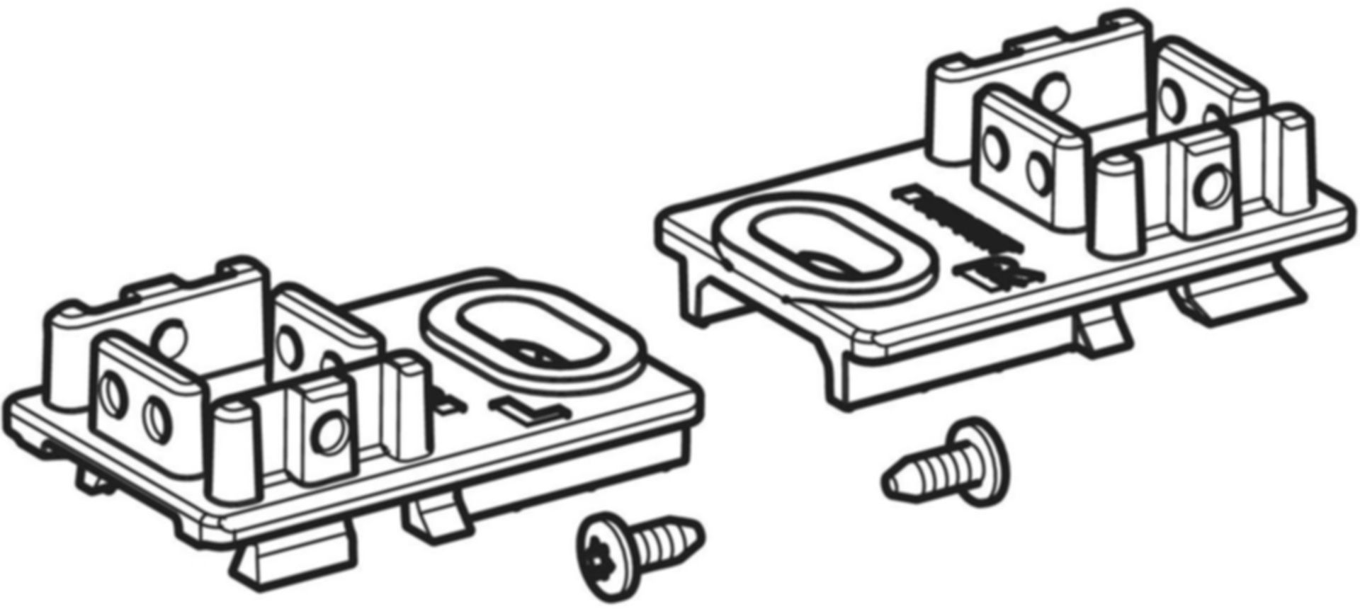 Set Fussplatten 244.125.00.2 - Geberit-Duofix