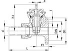 Schieber mit Flansch/PE-Stutzen S5 1004 PN 10/16 DN 40 / d 50mm - Wild Armaturen