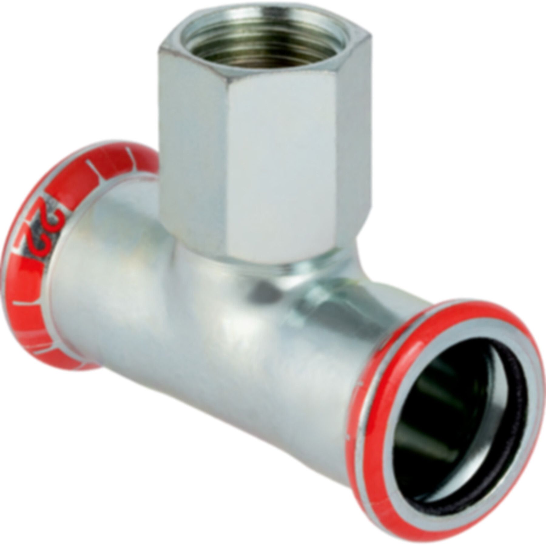 T-Stück m/IG 22mm-3/4"-22mm 21308 - Mapress-Heizungs-Formstücke