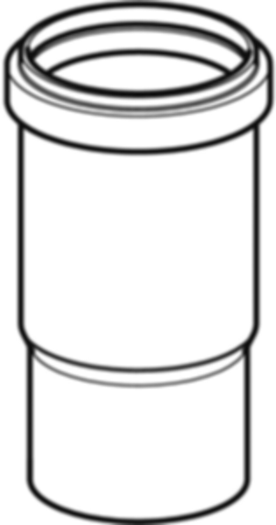 Langmuffe d 200mm 370.700.16.1 - Geberit-PE-Formstücke