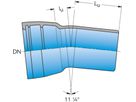 1-Muffe-Bogen MK 11° DN 100 - Frischhut Steckmuffenformstücke