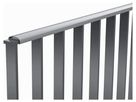 Handlaufprofil 48.5 x 21mm für Obergurt FLA 40x10mm, l = 6000 mm, CNS 1.4301 geschliffen E - INOXTECH-Handlauf-/Geländer-System