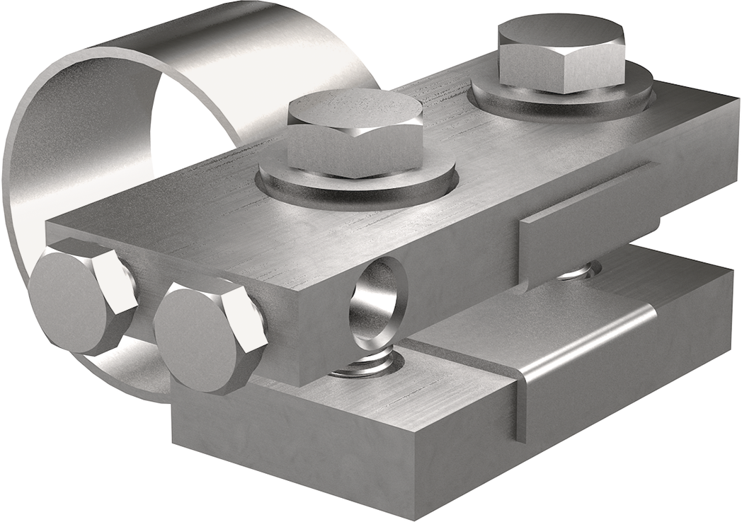 Rohr-Kontaktbride 3/4" Inox 6-9 AF 260.013.204 / RE 35 - AF Blitzschutz-Erdungszubehör