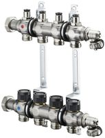 Edelstahlvert. SF m/Ventilen 1" 6 Heizkreise 140 55 56 - Oventrop Verteiler
