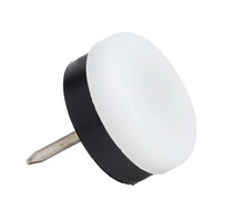 HSI Möbelgleiter Kunststoff D=25mm, mit Nagel - Diverse Möbelbeschläge und Zubehör