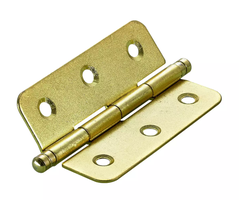 Hettich Zierscharnier vermessingt, 60 x 40mm, à 2 Stk - Diverse Möbelbeschläge und Zubehör