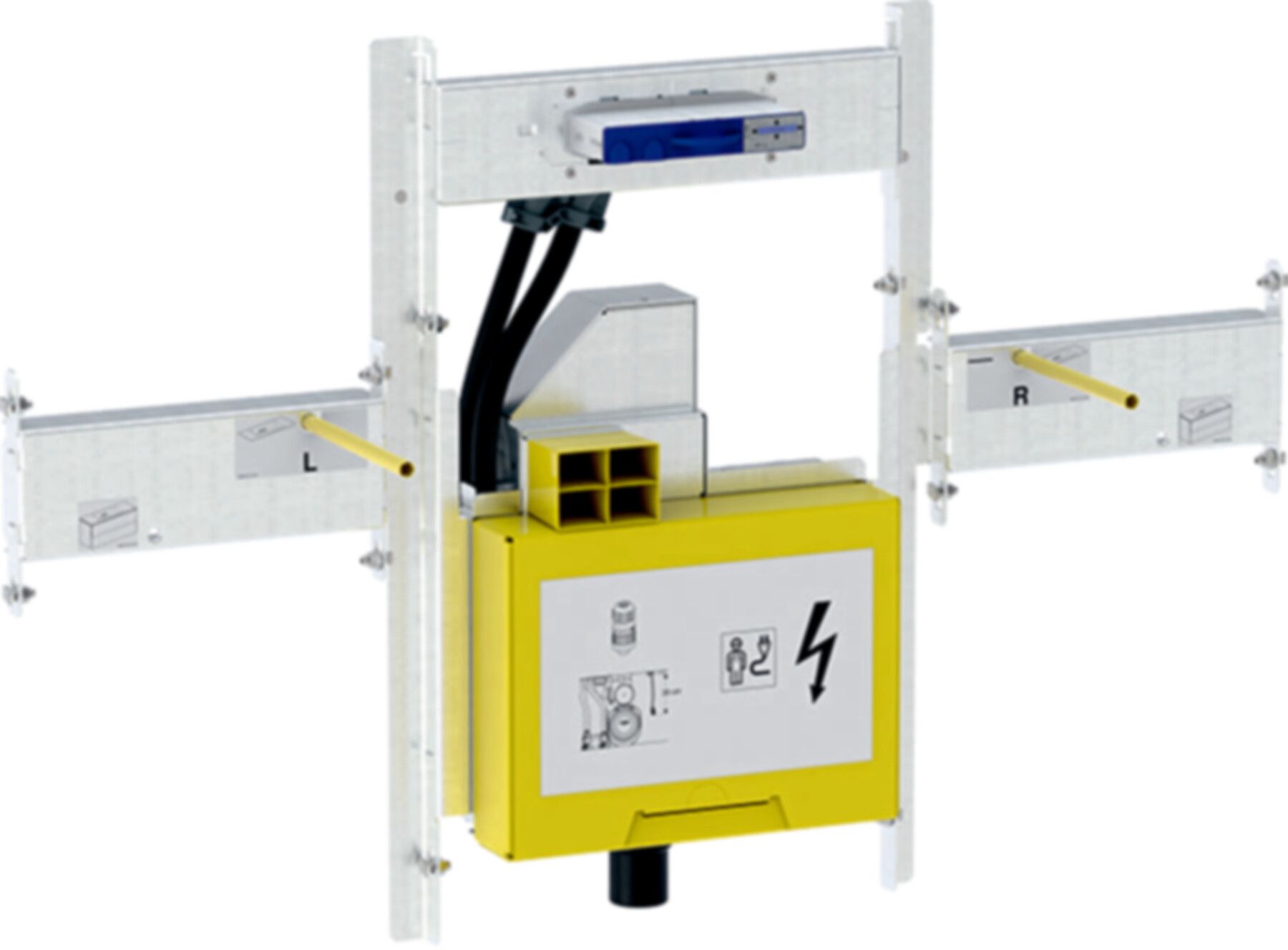 Set für ONE Waschtisch/ONE Wandarmatur 74cm x 24.5cm 461.472.00.1 - Geberit-GIS