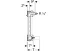 GIS-Waschtisch-Set Standarm.461.155.00.1 zwei Wasserstrecken mit UP-Ventil - Geberit Systemventile / Armaturen