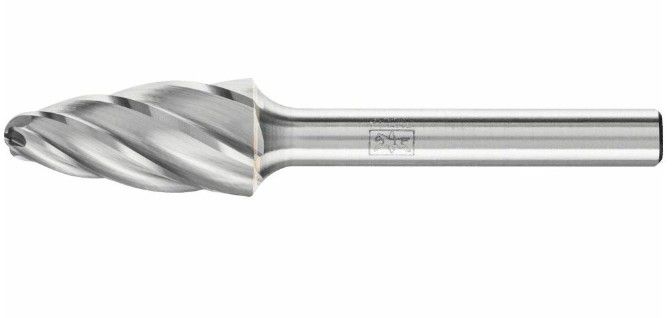 HM-Frässtift, Rundbogenform RBF 1225/6 ALU, Schaft Ø 6mm - Schleifen, Trennen