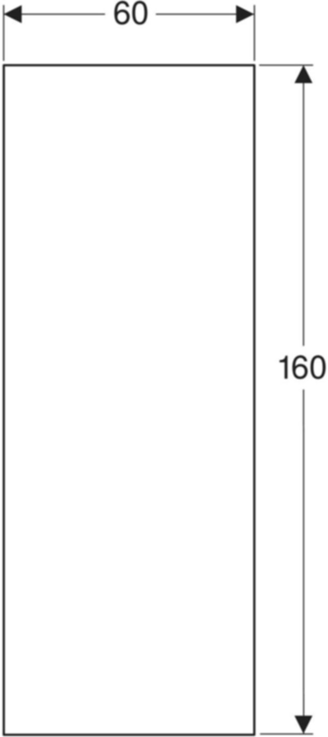 GIS-Pro Aquapaneel Pro 160 x 60 x 1.8cm 461.709.00.2 - Geberit-GIS