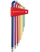 PB Kugelkopf-Stiftschlüssel-Satz, Lang 100° PB 2212 LH-10 RB , 9-tlg., 1.5 - 10 mm - Schraubenzieher