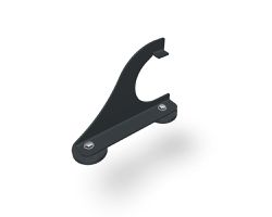 PREFA Gebirgsschneefangstütze 19 P.10 Dunkelgrau, VE 2 Stk. - PREFA Dachsysteme