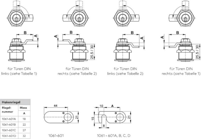 KABA 20 Verschlusszylinder Typ M1031 19/25.5, mit 2 Schlüsseln - Kaba 20, Lagerprodukt
