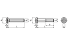 Linsenschrauben I-6k ST 010.9 SCHW BN19 M6x8 - Bossard Schrauben