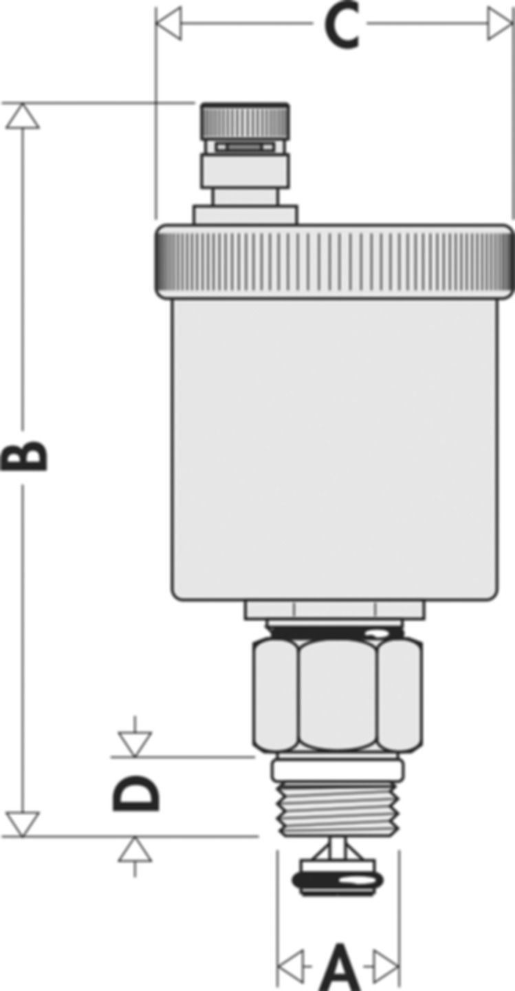Caleffi Schnellentlüfter Minical 5021 Messing m/Absperrventil 1/2" - Automatische Entlüfter