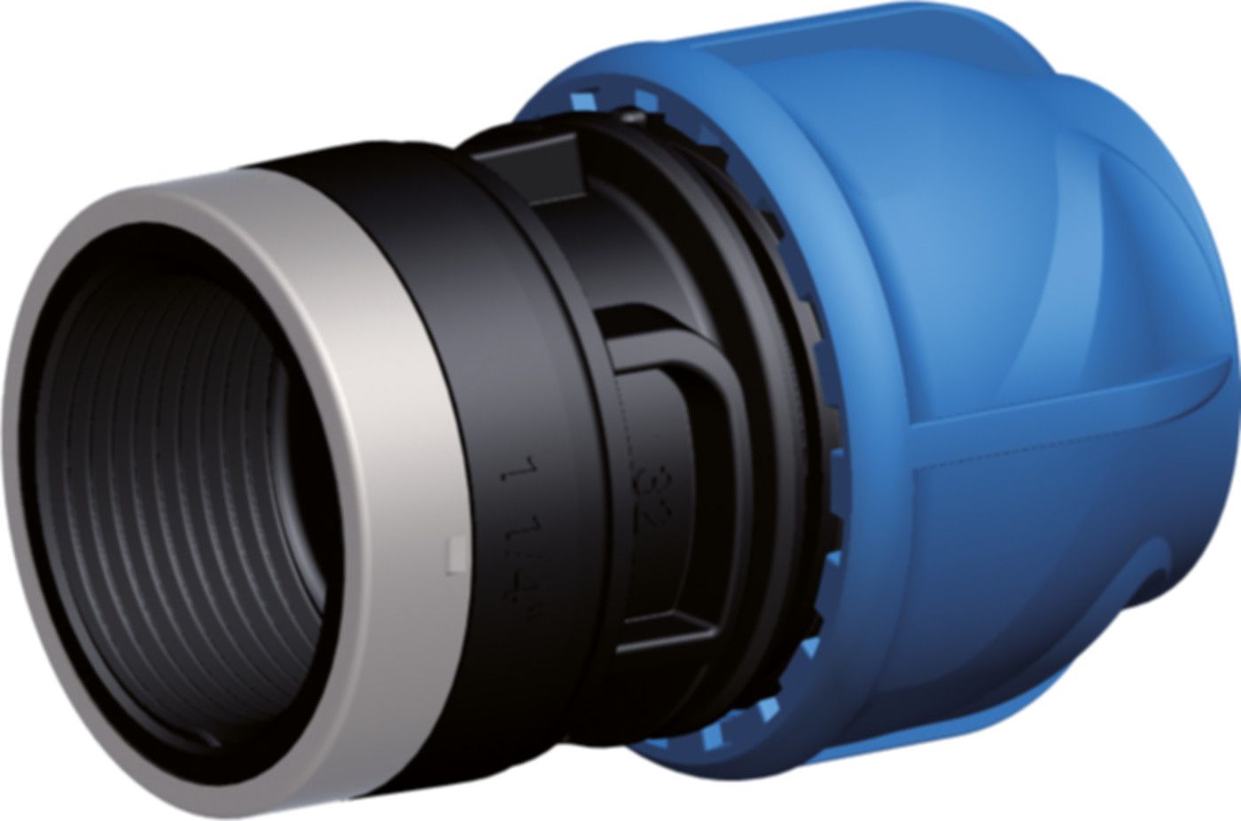 Übergangkupplung mit Innengewinde d 25mm - 3/4" 158 400 091 - GF iJoint-Klemmverbinder