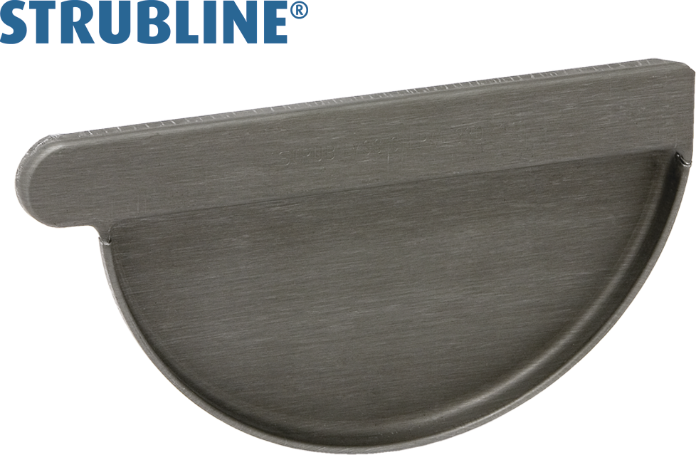 Anklemmboden rechts 330 mm 126 "Strubline" - Zink vorbew. Spenglereihalbfabrikate