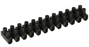Leistenklemme, schwarz 1.5 - 2.5 mm², Raster 8 mm, 12-polig - Elektrozubehör