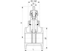 Flanschenschieber Fig. 5007 PN 10 DN 200 - Von Roll Armaturen