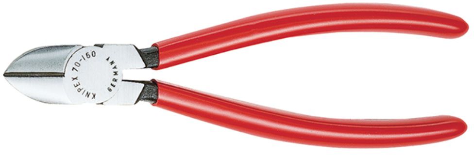 KNIPEX Seitenschneider, poliert 7001, L= 160mm, PVC-Griffhülle - Zangen, Schneiden