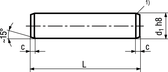 Zyl-Stifte Tol h8 St ungehärtet ged BN855 3x4 - Bossard Schrauben