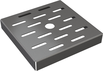 Lochrost CrNi 150x150mm 465 Schlitzloch Ellipso - Kiesrahmen und Kiesroste