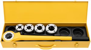 REMS Schneidkluppe Eva Set 520015, R 1/2"-3/4"-1-11/4" - Sanitärwerkzeuge