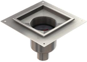 Ablaufkörper Gully 157 V2A 1-tlg. DN 100 m/Klebeflansch 50mm senkrecht 416535 - ACO Passavant Entwässerungstechnik