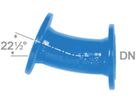 Flanschenbogen 22° PN 10/16 Fig. 2035 DN 150 - Von Roll Flanschenformstücke