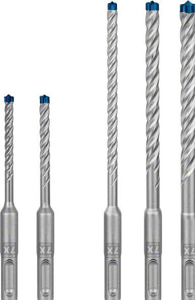 Expert SDS-plus-7X Hammerbohrer-Set 5-tlg., 5/6/6/8/10mm, 4-Schneiden Vollhartmetalkop - Bosch Maschinenzubehör