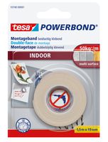 TESA Montageband, Indoor, doppelseitig B= 19mm, L= 1.5m, 55740 - Kleben