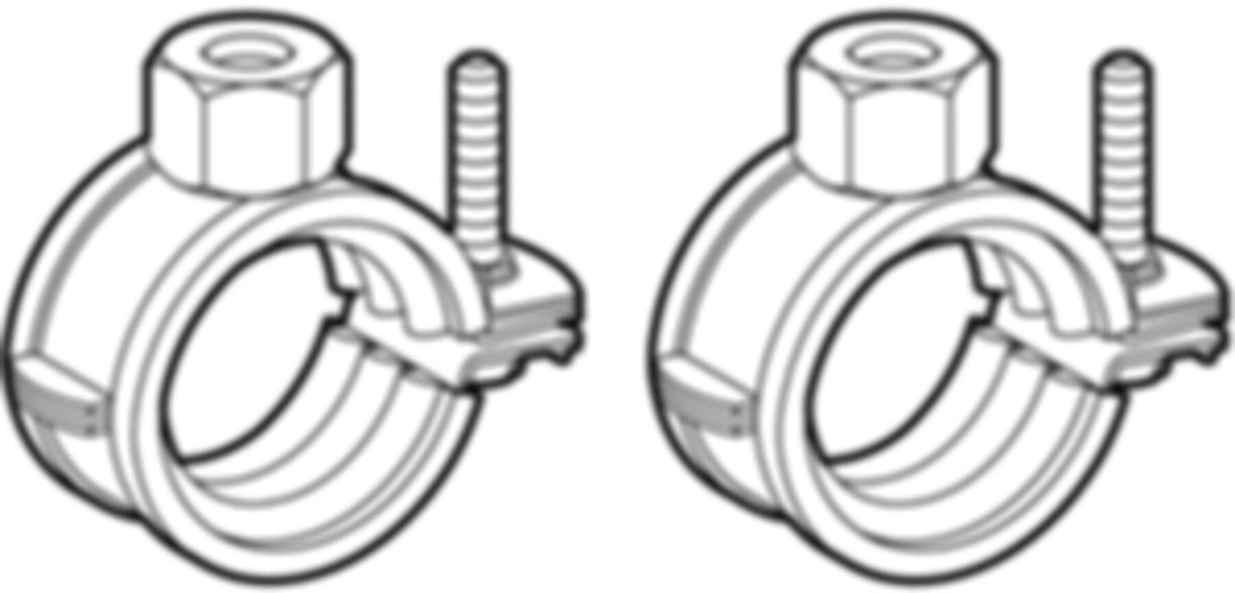 Befestigungs-Set Verteiler gerade 25-30mm/M10 653.490.00.1 - Geberit-Push Fit-Formstücke