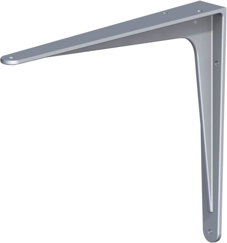 alfer Alukonsole, poliert 450x500mm, Tragkraft 160kg - Konsolen allgemein