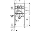 Element für Waschtisch 111.069.00.2 Typ 130, ONE Wandarmatur m/UP-Funktionsbox - Geberit-Duofix