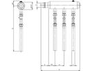 PE-Verteiler SAVE 97 m/Abgleichv. Inline DN 32 R 2" 2 Anschl. o/F+E 067.3242a - Haka-Erdwärmetechnik