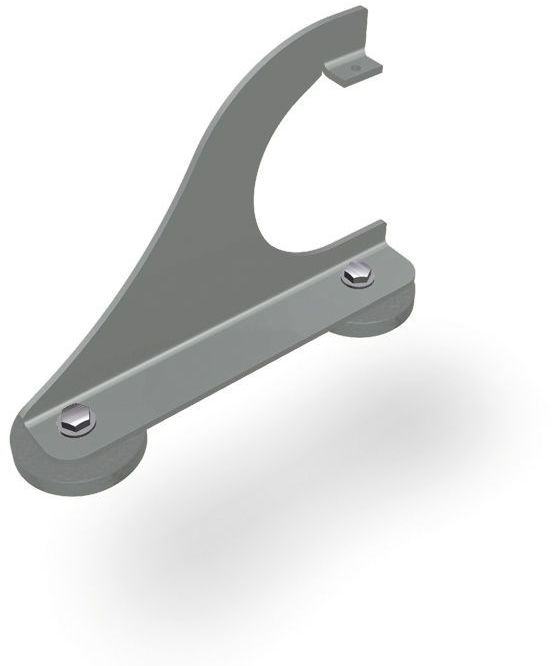 PREFA Gebirgsschneefangstütze 07 P.10 Hellgrau, VE 2 Stk. - PREFA Dachsysteme