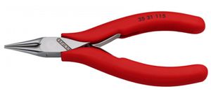 KNIPEX Elektronikzange, spitz-rund, pol. 3531, L= 115mm, PVC-Griffhülle - Zangen, Schneiden