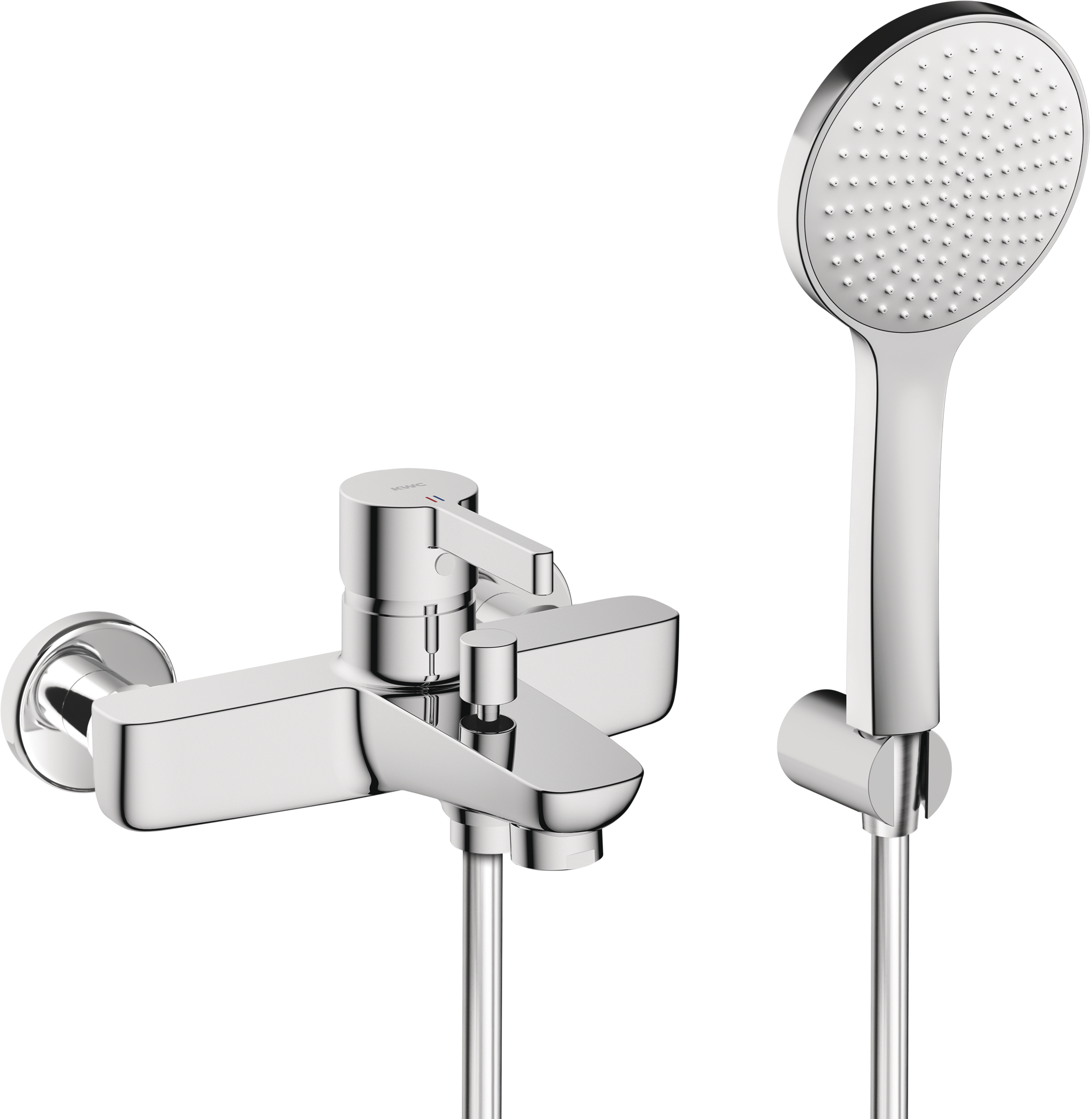 KWC FIT Bad fest A165 chromeline, AD153, mit Brausegarnitur und Halter - KWC Bad Armaturen