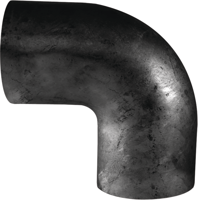 Bogen schwarz 90° glatt 105mm 813 - Ofenrohre und Zubehör