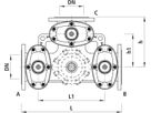 Combi-3 mit Flanschen PN 10/16 4450 DN 80 - Hawle Armaturen