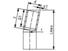 Bogen 30° nahtlos PE100 S5 PN 16 d 110mm 753 061 014 - PE100 Stutzenformstücke langschenklig